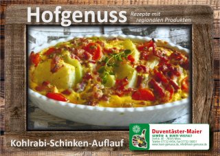 Kohlrabi-Schinken-Auflauf