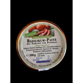 Basilikumpaste m Tomate/ Peperoni